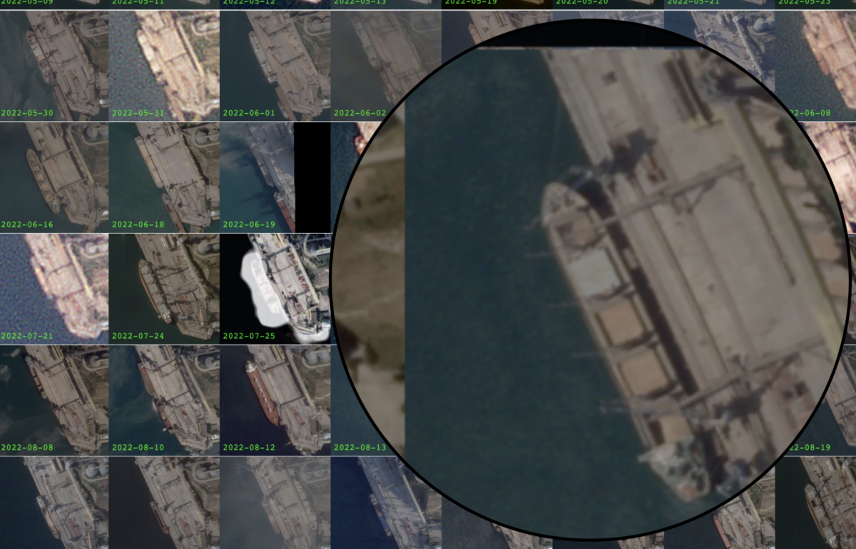 Зерновий слід: відстеження російських суден-привидів за допомогою супутникових знімків